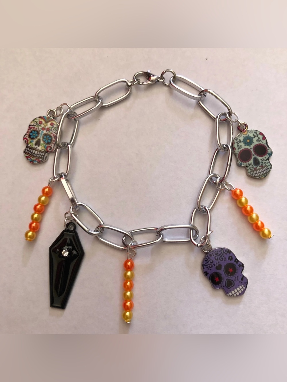 Día De Muertos Skull Calavera Charm Bracelet
SKU580